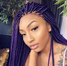 African Hair Braiding Hair Purple Braiding African Braids Hairstyles Braided Hairstyles Box Braids Hairstyles