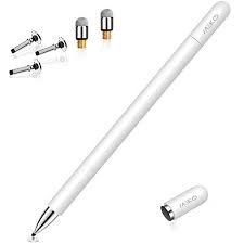 Stylus Pen for iPad, MEKO 2 in 1 Magnetic Cap High Precise Disc & Sensitive  Fiber Universal Stylus Pencil for Apple/iPhone/iPad/Android/Microsoft All  Capacitive Touch Screens Tablets, Phones - White : Electronics