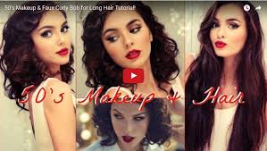 Look at this easy tutorial for hairstyling with naturally curly hair. 1950 Hairstyle Tutorials 30 Tutorial Videos Bold Dress