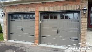 Garage Doors Clopay Long Panel Door With Long Rectangle Window In Sandstone With Spear Handle And Hinges Garage Doors Garage Door Colors Exterior Garage Door