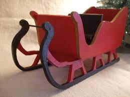 Diy Wood Sleigh Google Search Wooden Sleigh Diy Christmas Sleigh Christmas Projects Diy