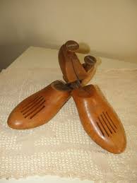 Antique Solid Wood Shoe Trees Florsheim Shoe Co Made In Usa Mens Sz 8