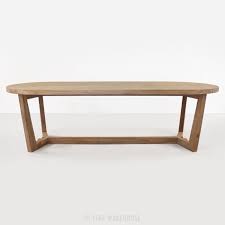 Reclaimed Teak Oval Dining Table Side View Teak Dining Table Oval Table Dining Teak