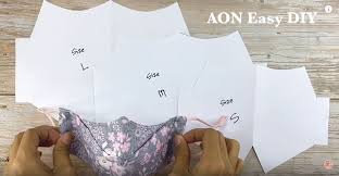Quantity 2 pieces per mask. Printable Pattern For Face Mask Pdf Download All Size S M L Aon Easy Diy
