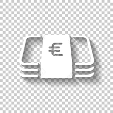 It often indicates a user profile. Pack Of Euro Money Or Vouchers Business Icon White Icon With Shadow On Transparent Background Royalty Free Cliparts Vectors And Stock Illustration Image 109972076