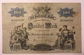 Emission über 350 gulden oder 200 thaler. Baden Badische Bank 100 Mark 1 1 1907 Mannheim B0015 Iii Ma Shops