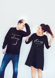 Matching Couple Clothes Black Jumper Pullover Sweatshirt For Men And A Black Sweater Dress For Wom Matching Couple Outfits Sweater Dress Women Couple Outfits