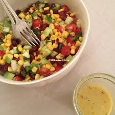 Salade De Mais Et Haricots Rouges A La Mexicaine En 2020 Haricot Rouge Haricot Salade Haricot
