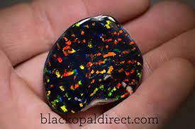 Black opal is purchased for investment, as well as for jewellery making or simply just as souvenirs of australia. Harlequin Pattern Stone Black Opal Direct