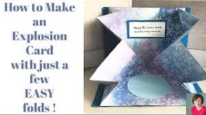 You can make these greeting cards for family and friends, no matter the occasion. How To Make An Explosion Card Stamping With Charlene