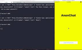 The app is available for ios users. Build An Anonymous Chat App With Swift