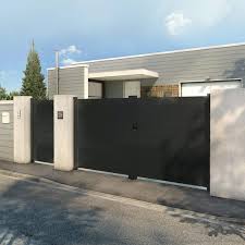 Portail Battant Aluminium Avignon Gris L 300 Cm X H 164 Cm Leroy Merlin