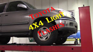 Unfortunately, no amount of turning the car off and back on seems to resolve this. Toyota Tundra 4x Light Flashes Diff Actuator Diag And Replacement Youtube