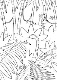 Jungle Scene Coloring Page From Forest Category Select From 29179 Printable Crafts Of Cartoons Nature Ani Jungle Coloring Pages Jungle Scene Letter J Crafts