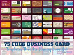 All of these templates are original & unique to this site: 75 Free Business Card Templates That Are Stunning Beautiful Cleverism
