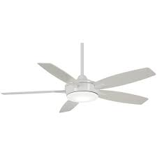 Best warranties and free shipping is included. Minkaaire F690l Wh White Espace 52 5 Blade Led Indoor Ceiling Fan With Remote Included Lightingshowplace Com