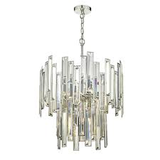Shop champagne gold light at bellacor. Odile 6 Light Pendant Champagne Crystal Polished Nickel Frame