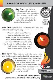 Knock On Wood Lucky You Spell In 2020 Candle Magick Knock On Wood Spelling