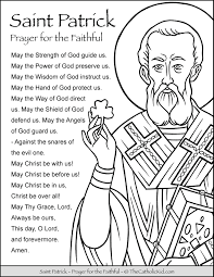 St patrick coloring pages coloring print weefolio com. Saint Patrick Prayer Coloring Page