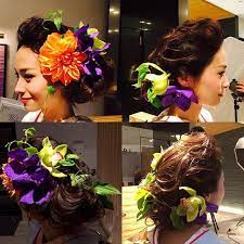 和装の髪型はどうする とびっきりの笑顔をアピールできる おでこ出し ヘア がいい感じ 成人式 髪型 卒業式 髪型 色打掛 髪型