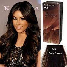 Pack Of 1 Box Berina Dark Brown Hair Dye A2 Hair Color Cream Dye Dark Brown 60 G Super Permanent Fashion U Hair Color Cream Dark Brown Hair Dye Brown Hair Dye