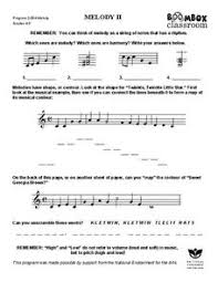 Loudness results when a drum is struck with more force) Melody Lesson Plans Worksheets Lesson Planet