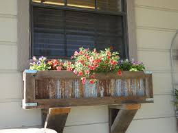 Whether you're looking for indoor planters or outdoor planters, lowe's has plenty of options to fill your space with greenery. Handcrafted Rustic Window Box Planter For Kitchen Window Crafted Out Of Reclaimed Cedar And Tin To O Window Planter Boxes Rustic Window Boxes Window Boxes Diy