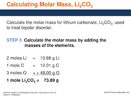 How many moles lithium in 1 grams? 7 5 Molar Mass And Calculations Ppt Download