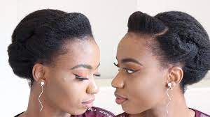 Naturalhair type4hair viralhair natural hairstyle elegant roll tuck pin updo style. Easy Quick And Simple Roll And Tuck Natural Hair Style Under 3 Minutes Youtube