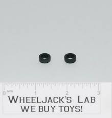 *generation 1 mcdonalds bumblebee (1985):one of the four original mcdonalds happy meal transformers toy from 1985, this toy was just a solid statue of the character in robot mode. 2x Bumblebee Cliffjumper Bumper Hubcap Front Tires G1 Transformers 1985 Hasbro Wheeljack S Lab