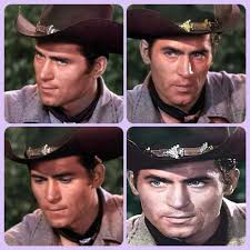 the ICONIC face of Clint Walker as Cheyenne Bodie. These varied facial  expressions are from 1 short scene in "Rendezvous at Red Rock" Clint was a  brilliant and accomplished facial actor.