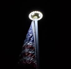 Ultra Bright Top Solar Flagpole Light Illumination Alley