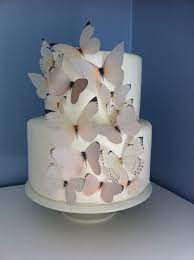 Wedding Cake Topper Edible Butterflies In By Incredibletoppers 13 50 Butterfly Birthday Cakes Edible Cake Decorations Butterfly Cakes