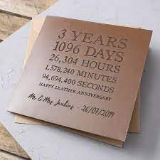 Happy 3 year anniversary to us! 3 Year Anniversary Gift Ideas For Husbands Anniversary Cards For Husband 3rd Year Anniversary Gifts Leather Anniversary Gift