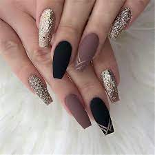 Black coffin nail design ideas. Top 70 Matte Black Coffin Nail Ideas Trend In Cool 2019 Classy Nail Designs Coffin Nails Designs Coffin Nails Matte