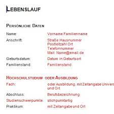 Die perfekte vorlage für ihren lebenslauf in word zum kostenlosen download. Lebenslauf Vorlage Download Kostenlos Chip