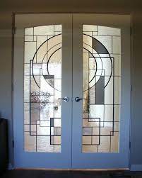 The interior stained doors stand out! Hand Crafted Custom Stained Glass In French Doors By Transparent Dreams Stained Glass Custommade Com