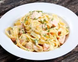 Pates A La Carbonara Au Saumon Recette Tagliatelle Au Saumon Fume Tagliatelles Tagliatelles Au Saumon