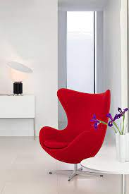 Modway patio balcony lounge outdoor #8. Via Masfotogenica Arne Jacobsen Egg Chair Red And White Eggchair Iconic Furniture Design Cheap Dining Room Chairs Pretty Furniture