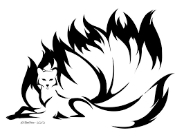 Kitsune02 Jpg 887 700 Tribal Drawings Kitsune Fox Art