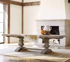 Gray wash benchwright dining tables regarding well known banks extending dining table medium & 6 bradford side chairs view photo 9 of 20. Banks Extending Dining Table Medium 76 112 L Grey Wash Pottery Barn Havenly