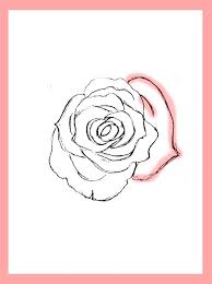 Rose drawing step by step. How To Draw Roses Happy Family Art