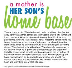 A Mother Is Her Son S Home Base I Love My Son Son Quotes Words