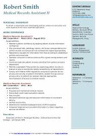 You need your alberta personal health number. Medical Records Assistant Resume Samples Qwikresume