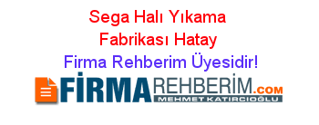 Sega Hali Yikama Fabrikasi Antakya Hatay Firma Rehberim 2020 Rehber Cafe Bar Muhendislik