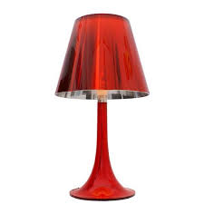 Miss k table lamp philippe starck proving to be one of the most successful lamps in the flos collection, philippe starck's miss k table lamp is built on the designer's ability to translate his insight on social and cultural changes into an object that balances form and function with added wit and character. Flos Miss K Table Lamp Red Free Shipping