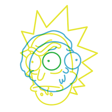 Rick And Morty Line Drawing Rickandmorty Rick Morty Fan Fanart Illustration Vector Art Artist Rick And Morty Tattoo Rick And Morty Poster Etsy Art