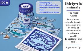 This set includes a guidebook with details about each of the icons featured on the puzzle and in the figures. Crocodile Creek Thirty Six Birds Of The World 100 Piece Jigsaw Puzzle In Canister Includes Educational Animal Finder Sheet For Ages 5 Years And Up Amazon Com Au Toys Games