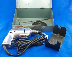 Black And Decker Tool Box Set Vintage Black Decker 1 4 Utility Drill Kit W Metal Box Like Craftsman Black Decker Decker Metal Box