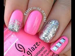 Las uñas artificiales no solamente pueden ser de acrílico, sino que también las hay de gel o de porcelana. Unas Decoradas Con Esmalte Sencillas Y Bonitas Em Design Youtube